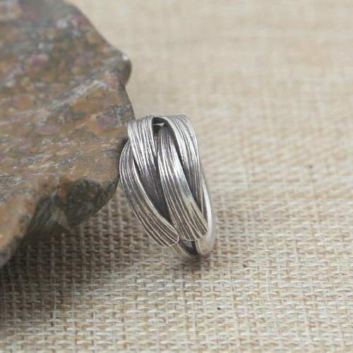 Women's Sterling Silver Handmade Wrap Ring