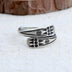 Women's Sterling Silver Oxidized Totem Wrap Ring