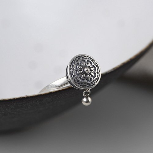 Women’s Sterling Silver Prayer Wheel Ring