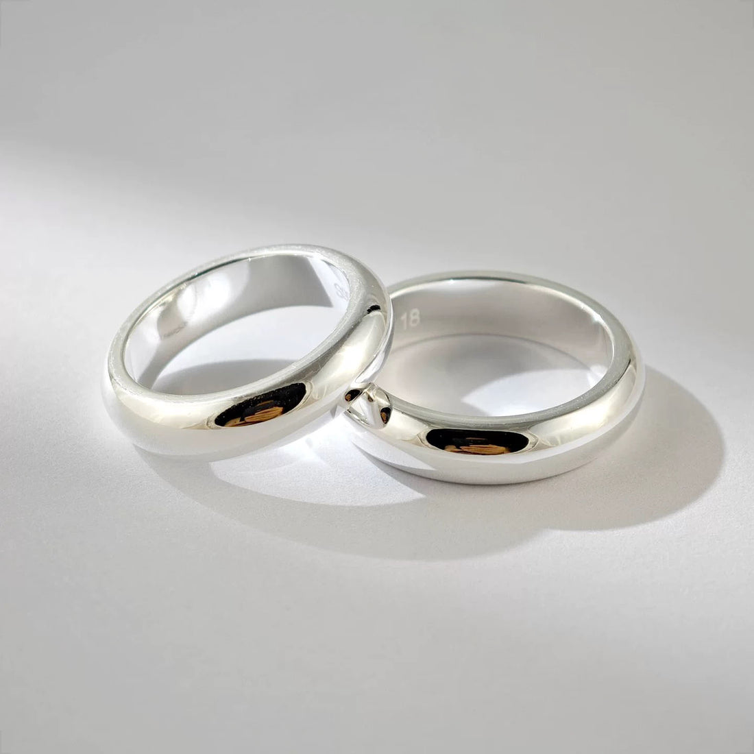 Fine Silver Wedding Band Ring