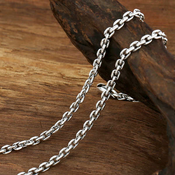 Men's Sterling Silver Thai Anchor Link Chain - Jewelry1000.com
