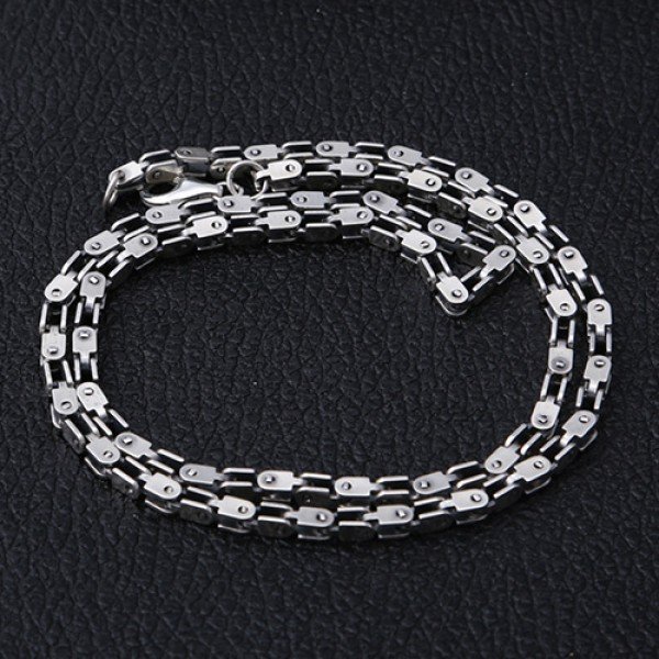Men's Sterling Silver Box Link Chain - Jewelry1000.com