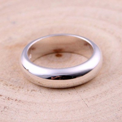 Sterling Silver Plain Band Ring